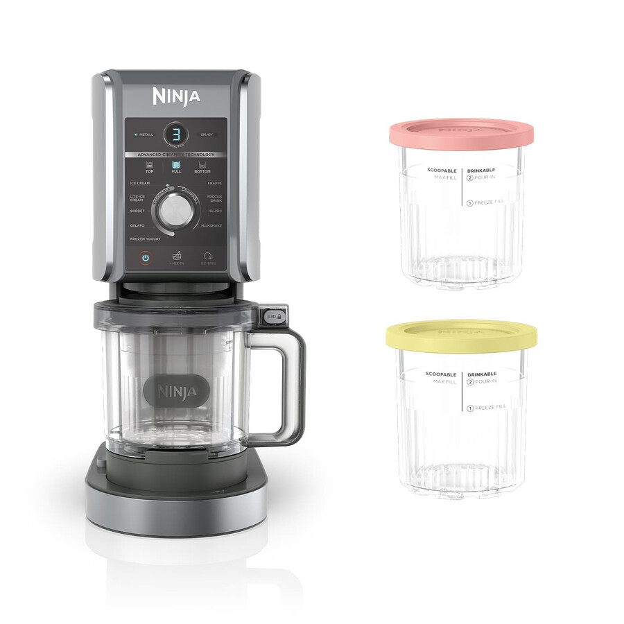 ninja creami デラックス 10-in-1 アイスクリームフローズンドリンクメーカー 4 個セット