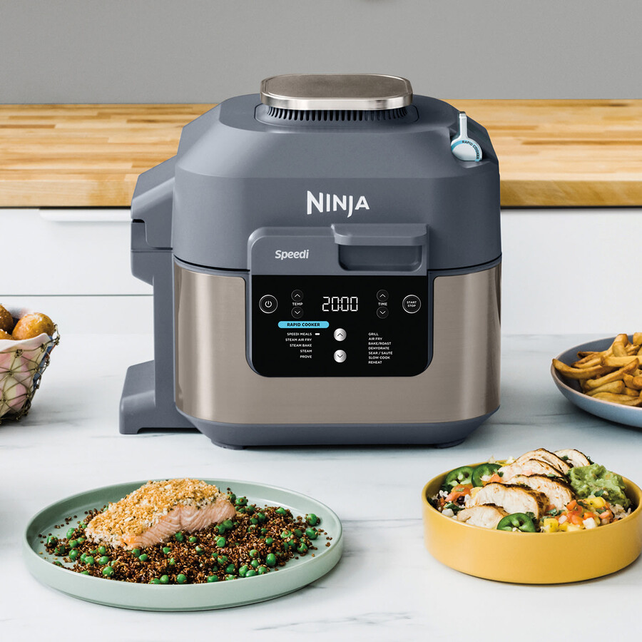 ninja speedi 12-in-1 マルチクッカー、エアフライヤー、スロークッカー - サイバースペース on500ukcyd