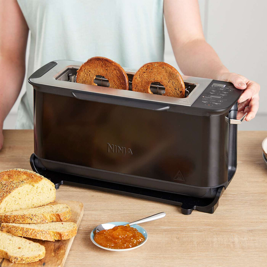 ninja foodi 3-in-1 トースター、グリル、パニーニプレス ブラック st200uk