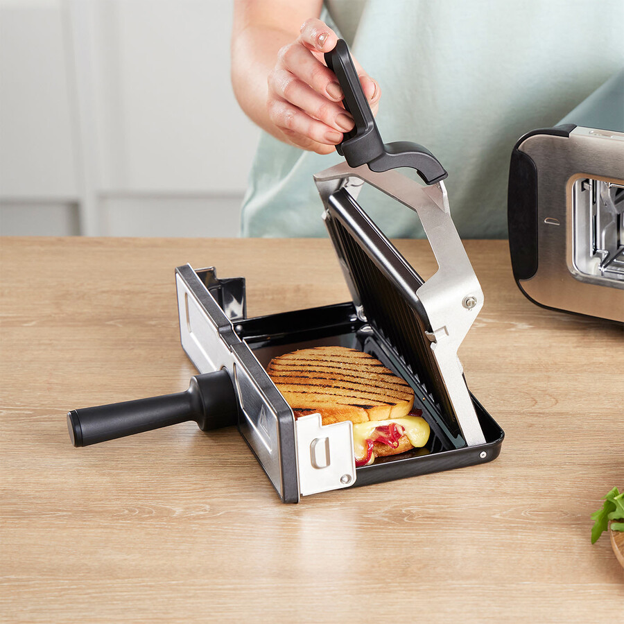 ninja foodi 3-in-1 トースター、グリル、パニーニプレス ブラック st200uk
