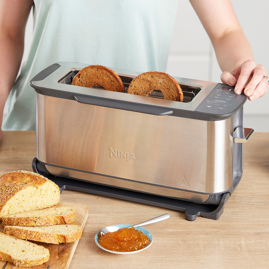 ninja foodi 3-in-1 トースター、グリル、パニーニプレス ステンレススチール st202uk