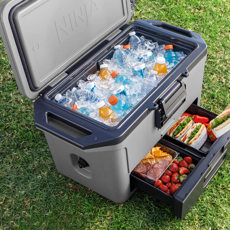 ninja frostvault 50qt47l クーラー、アイスパック、thirstiボトルバンドル