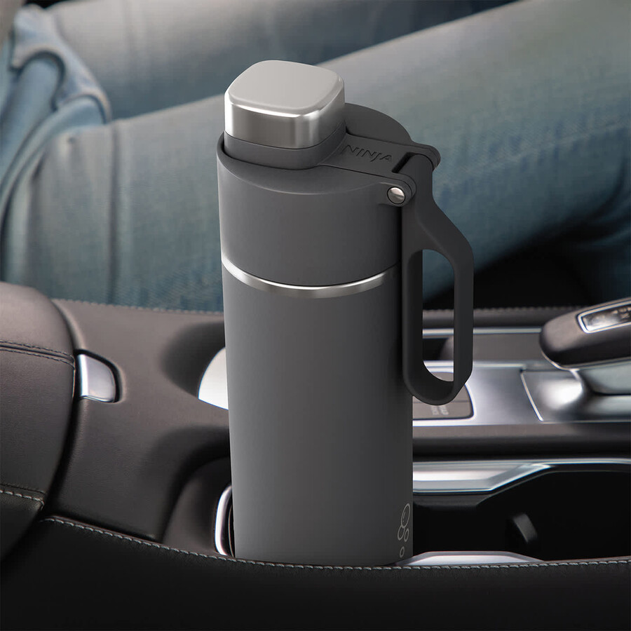 ninja thirsti 530ml トラベルボトル – グレー dw1801euukgy