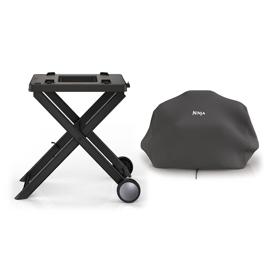 ninja woodfire 電気バーベキューグリルスタンドカバーセット